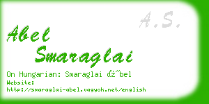 abel smaraglai business card